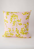 Pink Wattle 100% Linen Cushion Cover