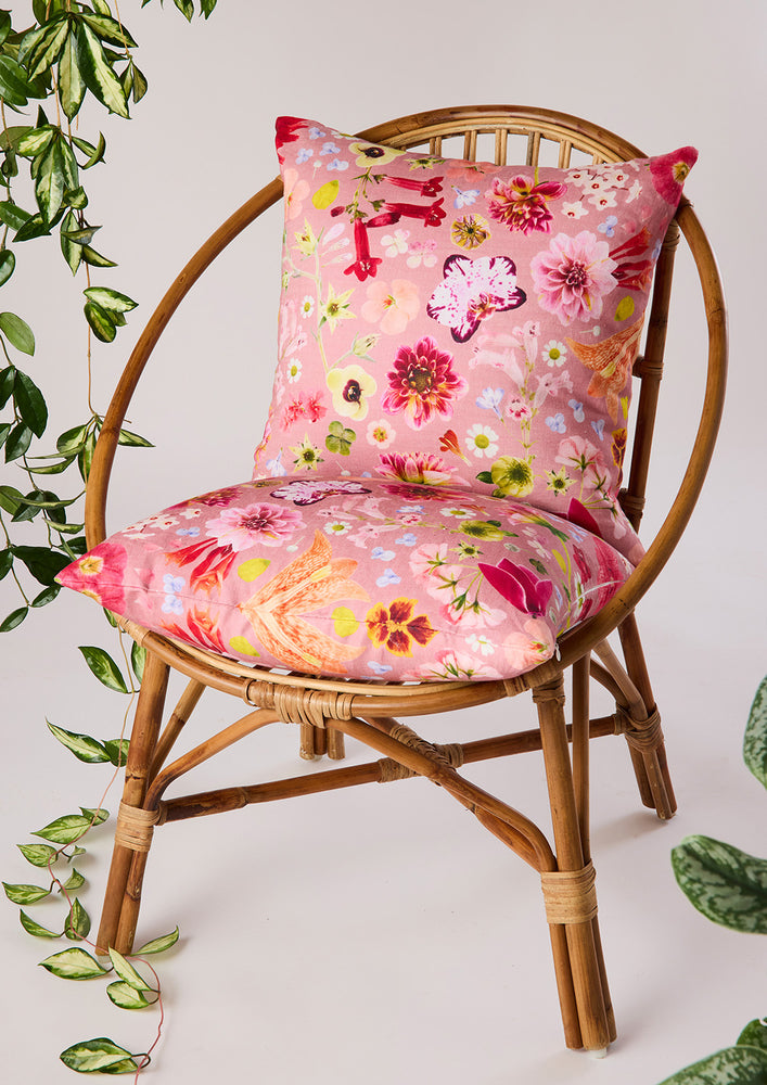 Flower Bomb 100% Linen Cushion Cover