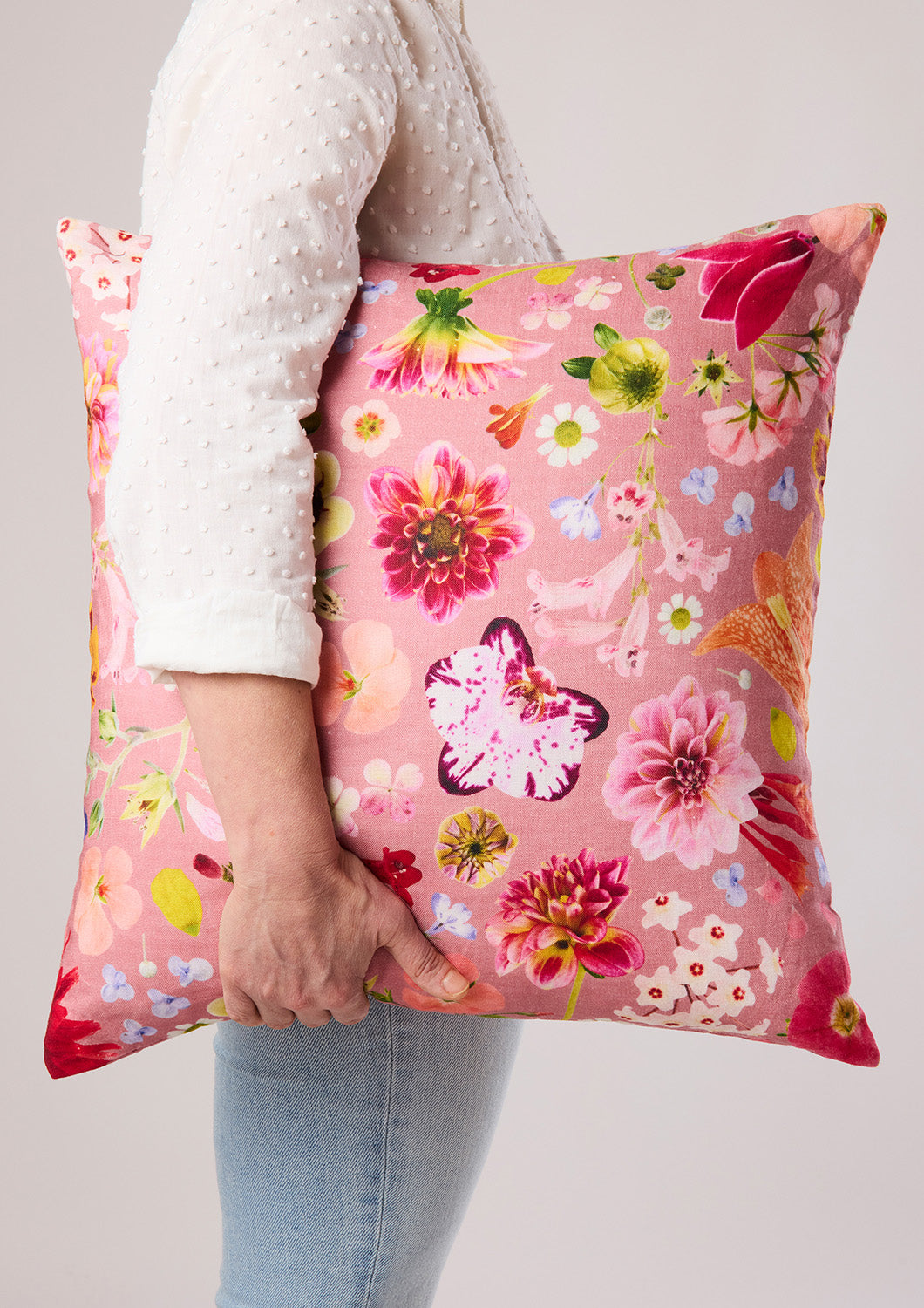 Flower Bomb 100% Linen Cushion Cover