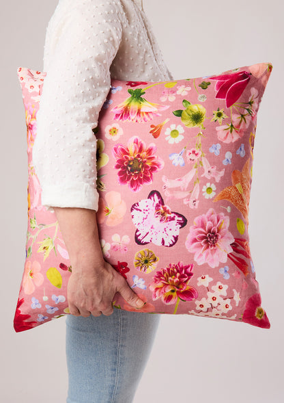 Flower Bomb 100% Linen Cushion Cover