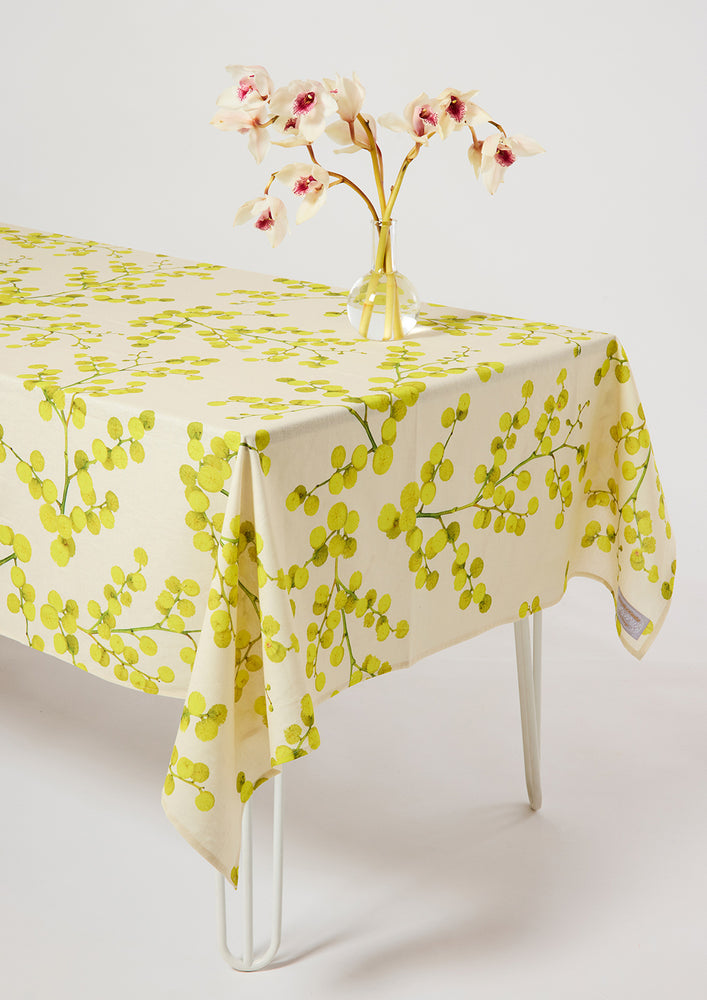 Yellow Wattle Tablecloth