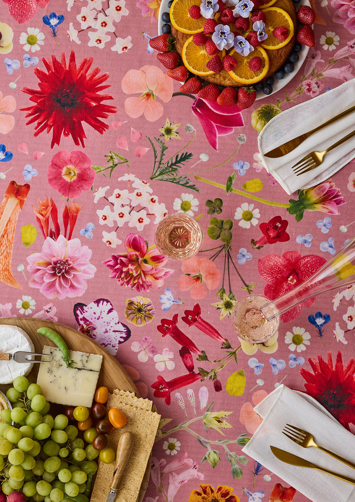 Spring Flowerbomb Tablecloth