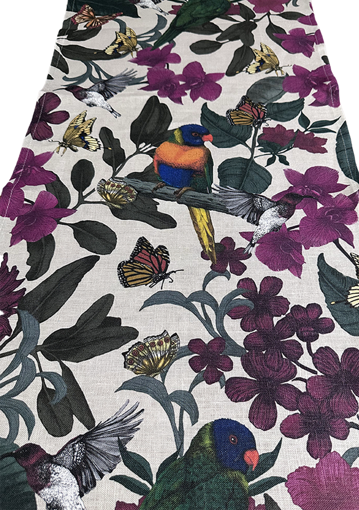 Lush Forest Linen Table Runner PRE ORDER
