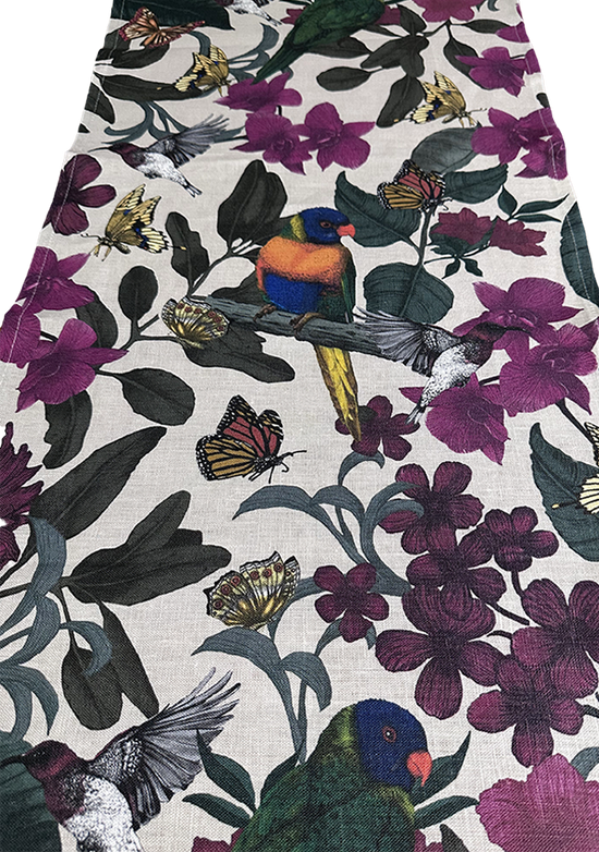 Lush Forest Linen Table Runner PRE ORDER