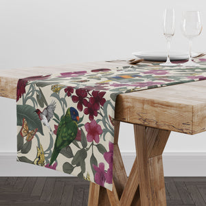 Lush Forest Linen Table Runner