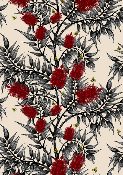 Bees in the Bottlebrush