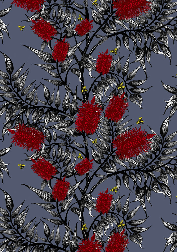Bees in the Bottlebrush