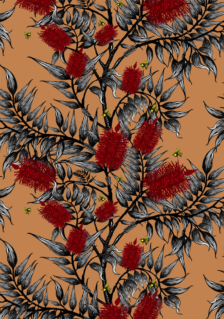 Bees in the Bottlebrush