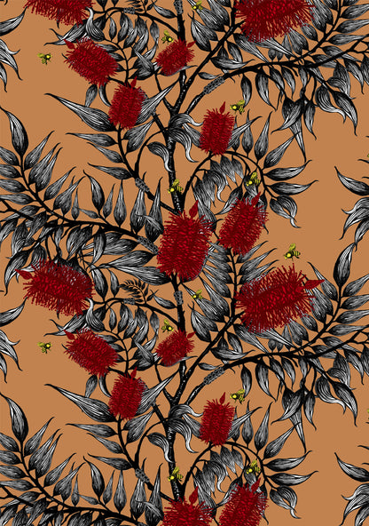 Bees in the Bottlebrush