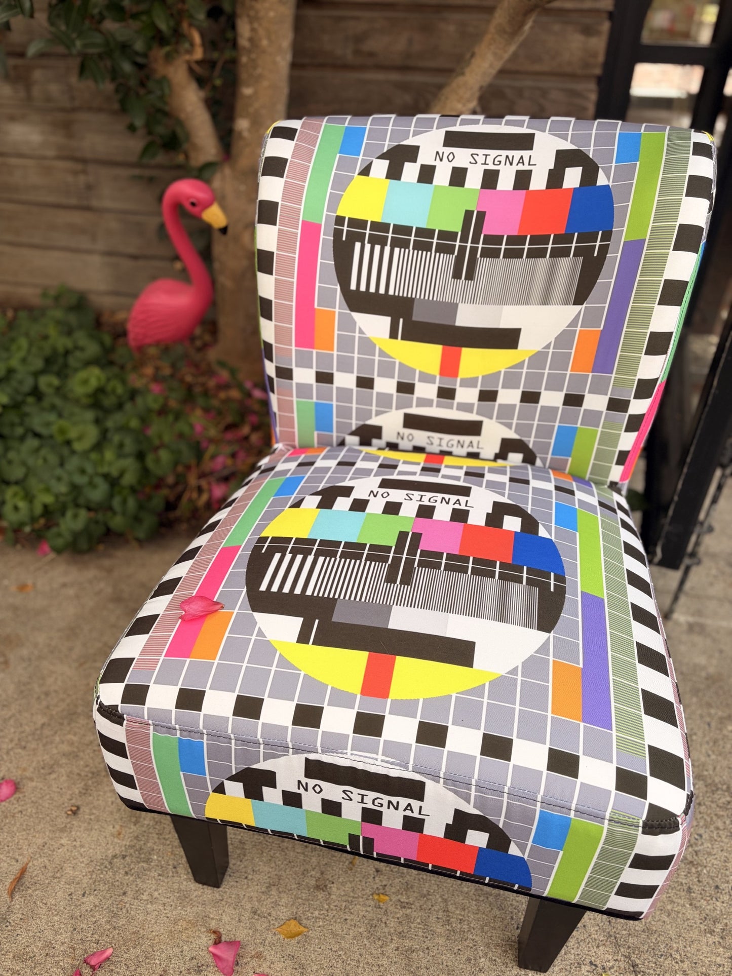 TV Test Pattern Chair