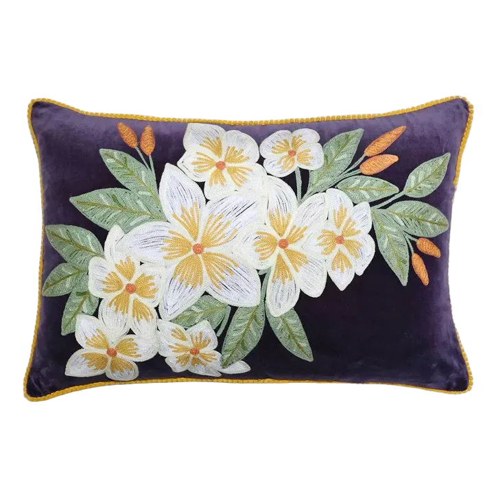 Frangipani Velvet Lampshade small