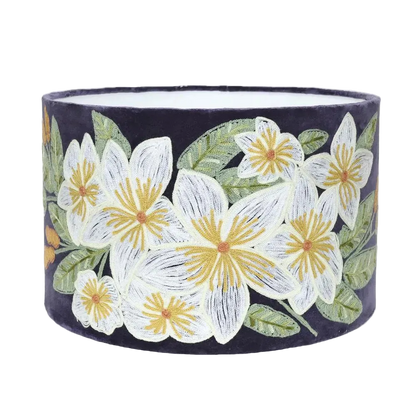 Frangipani Velvet Lampshade large