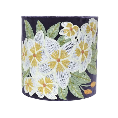 Frangipani Velvet Lampshade small