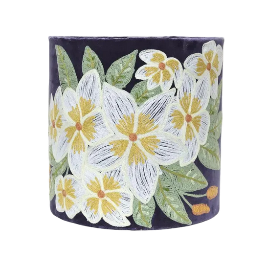 Frangipani Velvet Lampshade small