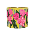 Lotus Flower On Yellow Velvet