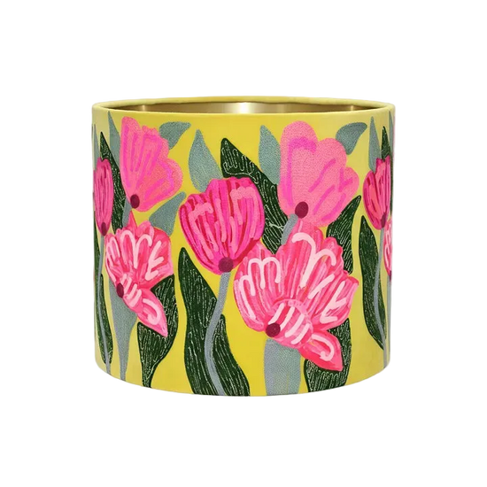 Lotus Flower On Yellow Velvet