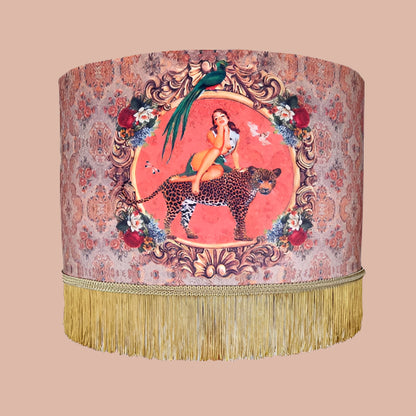 Alice Fringed Velvet Lampshade