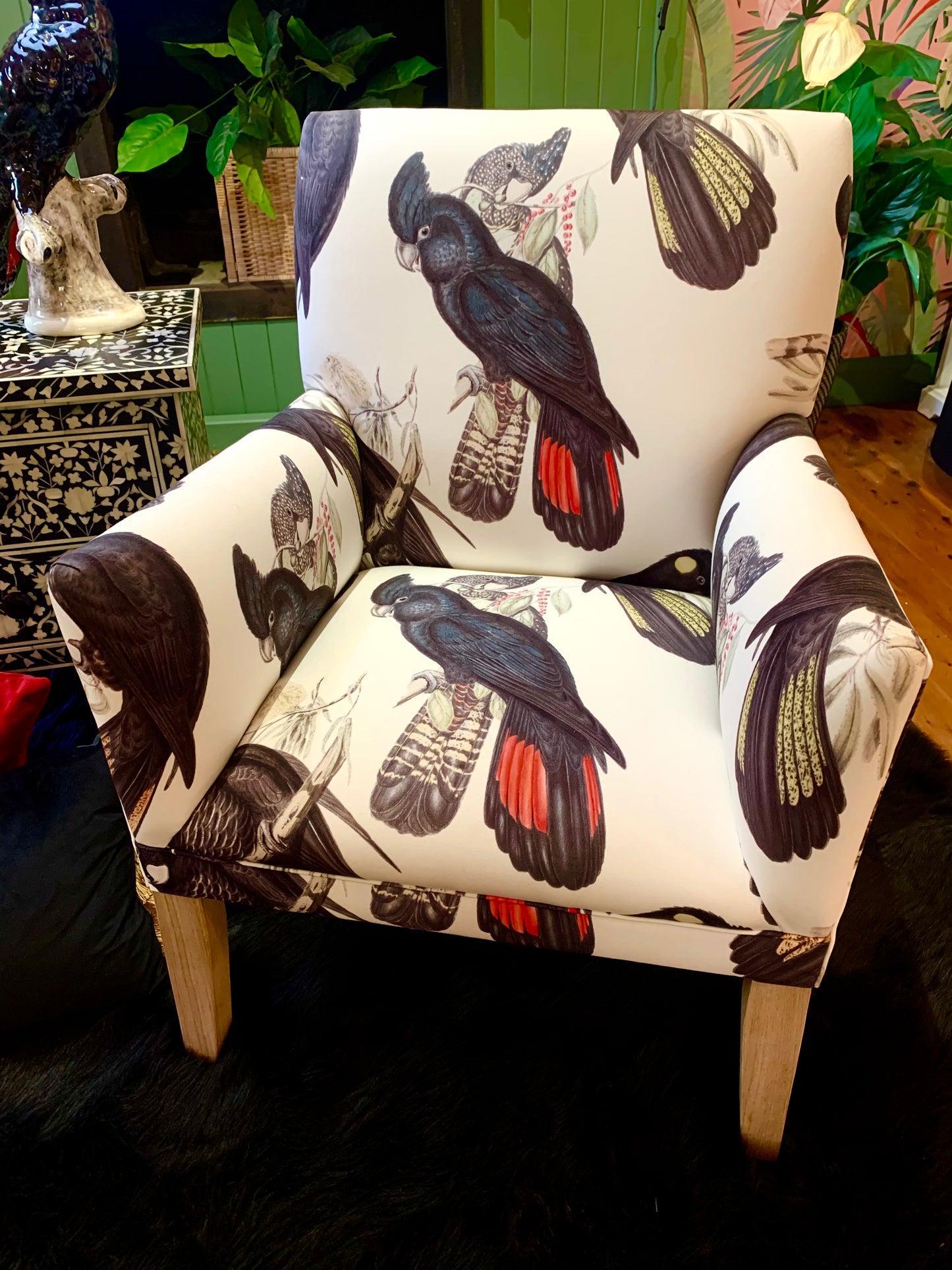 Black Cockatoo Armchair PRE ORDER