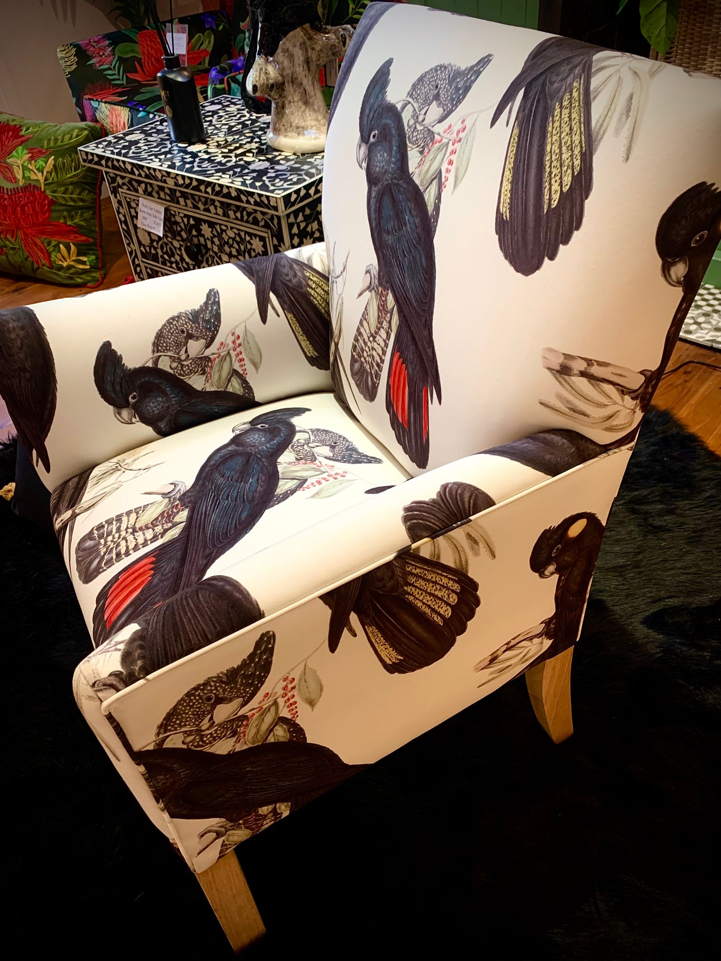 Black Cockatoo Armchair PRE ORDER