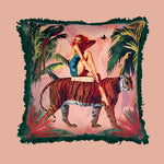 Jungle Walk in Pink cushion