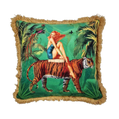 Jungle Walk in Green cushion
