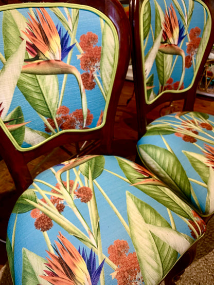 Revamped Bird of Paradise Balloon Back chair