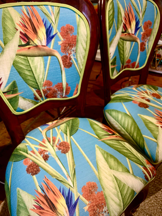 Revamped Bird of Paradise Balloon Back chair