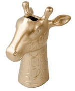 Giraffe Vase in New Matt Gold