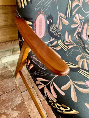Cockatoo and Banksia Restored 50's TV chairs - two available