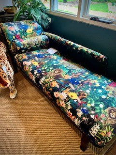 Jungle Velvet Chaise Lounge BACK IN STOCK!