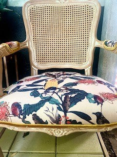 Wren and Banksia Rattan Backed Carver
