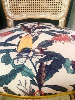 Wren and Banksia Rattan Backed Carver
