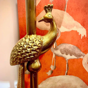 Tall Bronze Peacock table lamp base