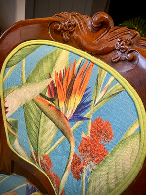 Revamped Bird of Paradise Balloon Back chair