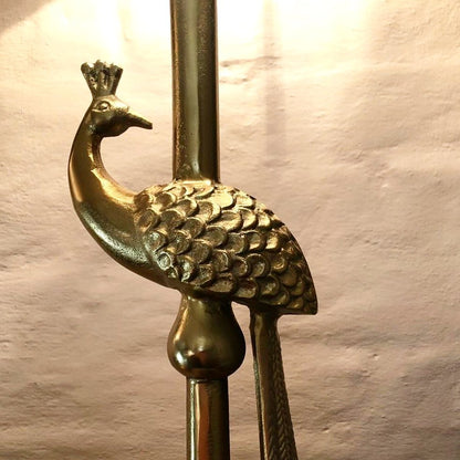 Tall Bronze Peacock lamp base PRE ORDER