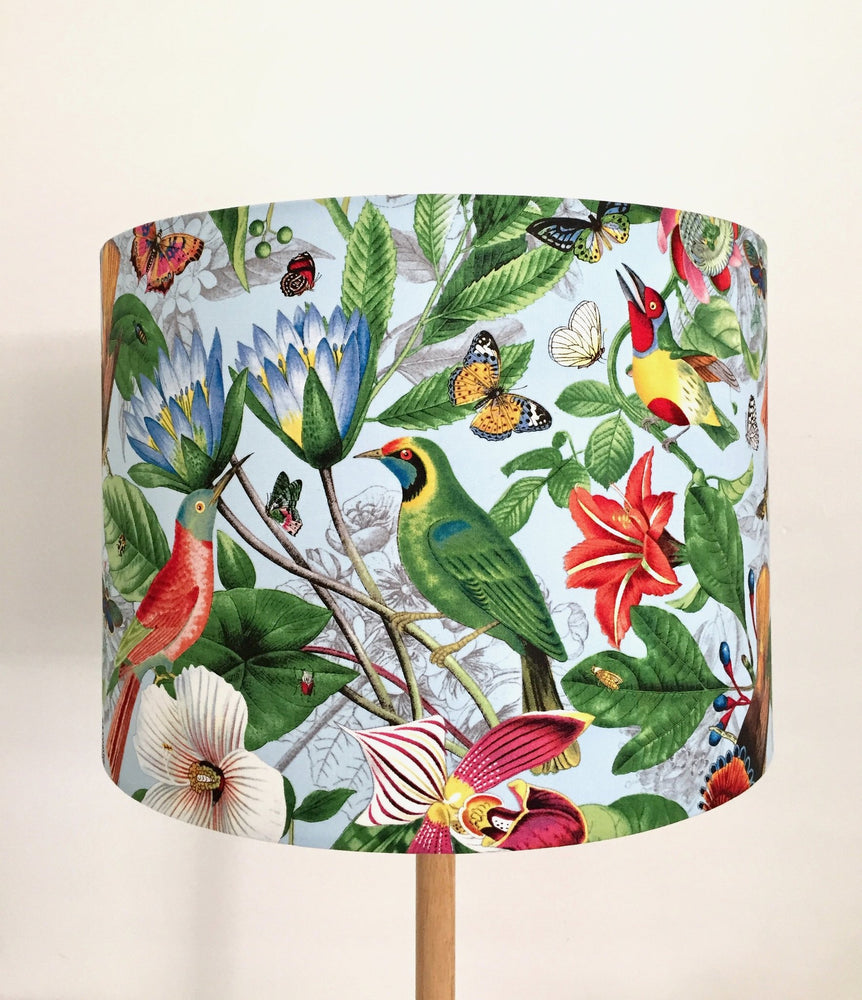 Pink and cheap blue lampshade