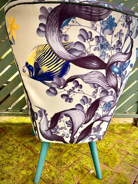 Underwater wonderland accent chair ONE ONLY