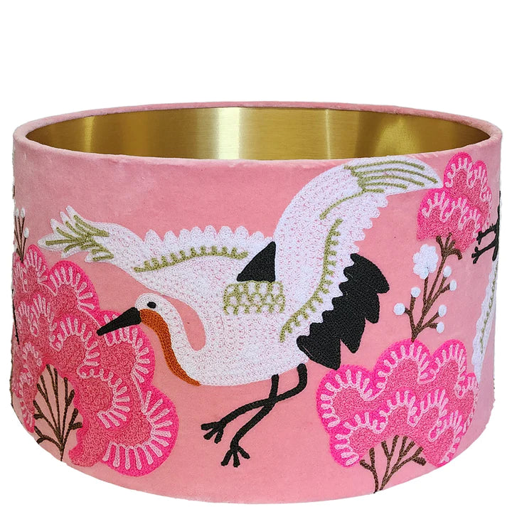 Pink and gold lampshade deals