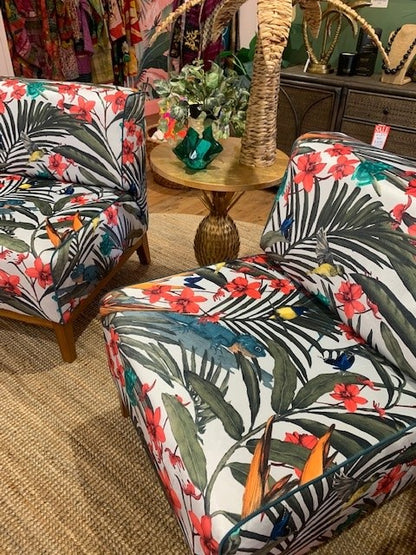 Tropicana Velvet Slipper Chair
