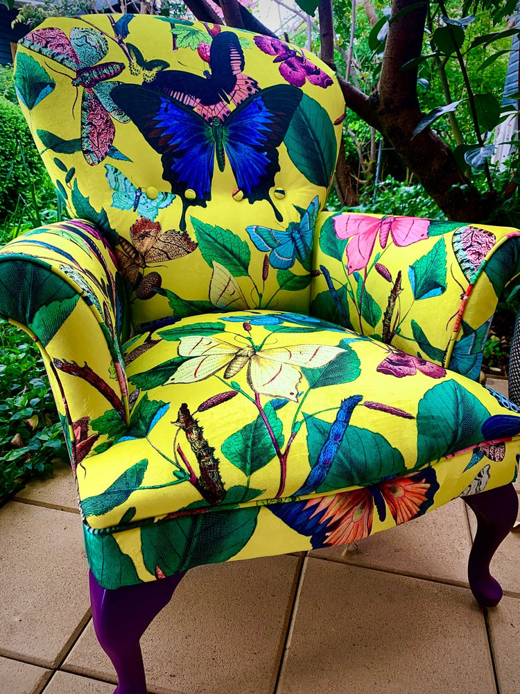 Butterfly wingback 2025 chair