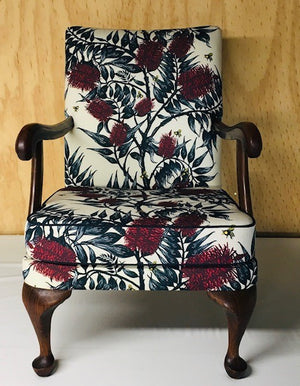 Bees and Bottlebrush restored Parker Knoll armchair