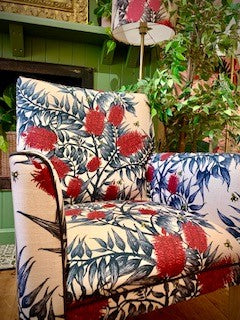 Bees in the Bottlebrush Armchair PRE ORDER