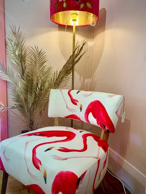 Flamingo Velvet Chair