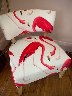 Flamingo Velvet Chair