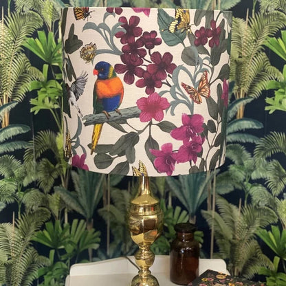 Custom Made Lorikeet lampshade