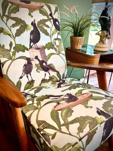 Magpies and Blue Skies TV Chair