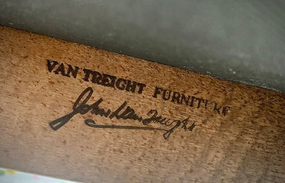 Beautifully restored Van Treight rattan backed carvers - two available
