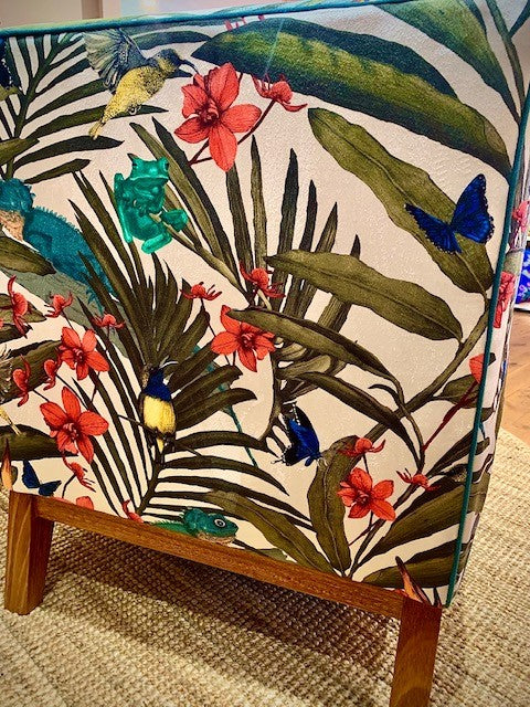Tropicana Velvet Slipper Chair